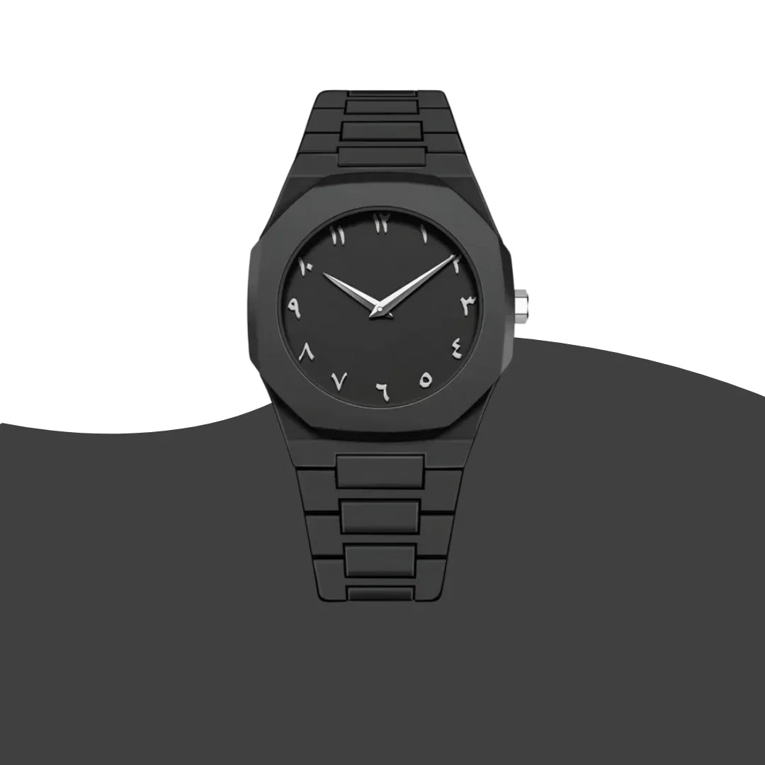 Black Arabic Aura β The Watch That Speaks Culture