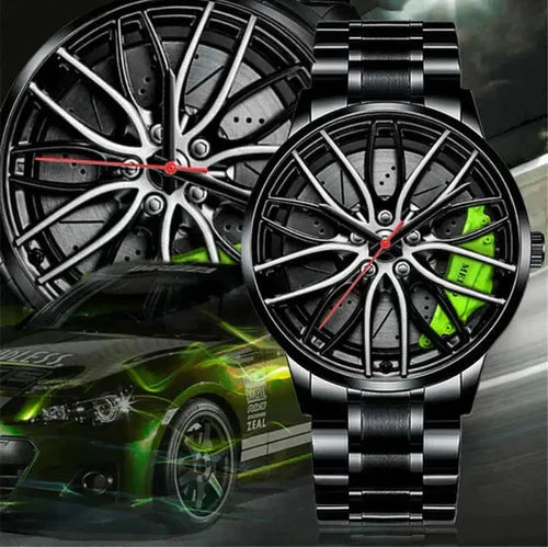Stainless Steel Wheel Watch β Where Style Meets Motion